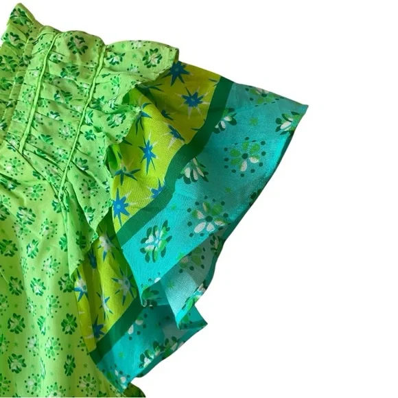 HALE BOB Sarila Voile Dress in Lime Size Small - Picture 5 of 10